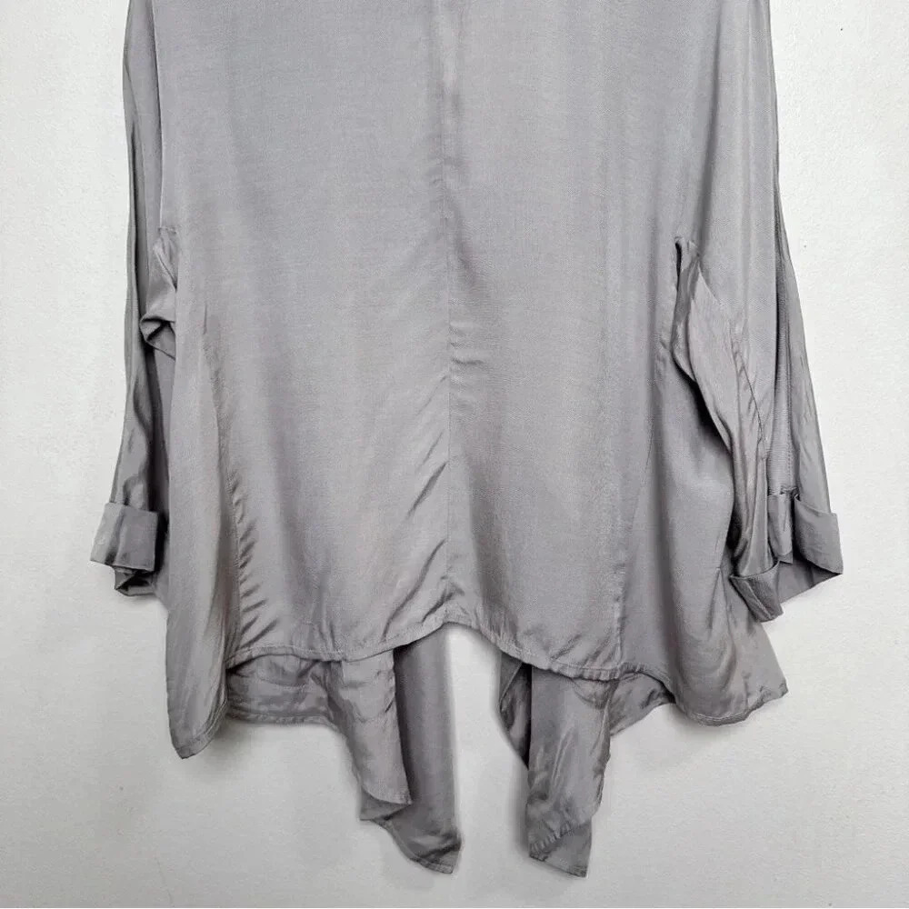 Club Monaco Womens Medium Drape Asymmetrical Jacket - Picture 13 of 14